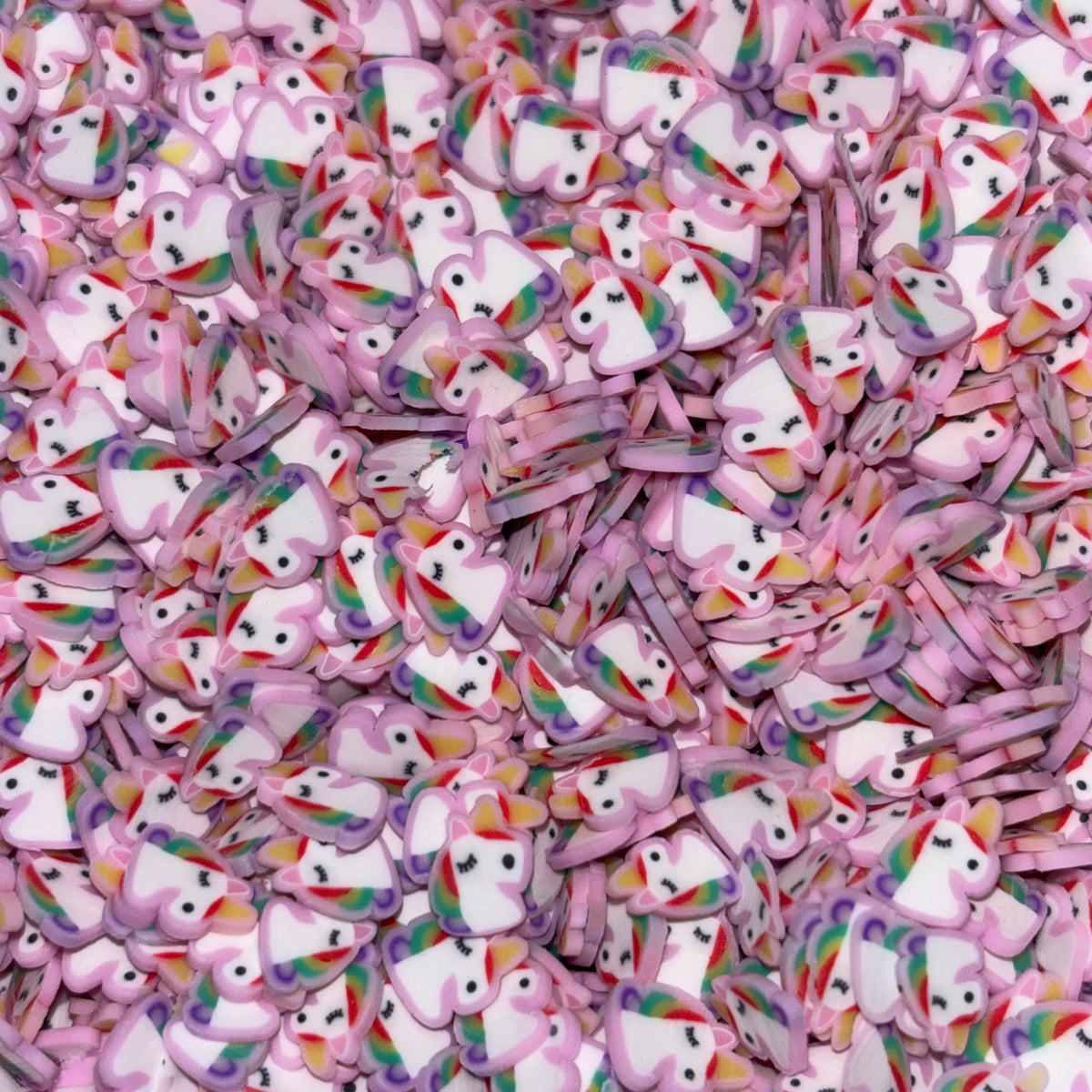 Unicorn Polymer Clay Slices