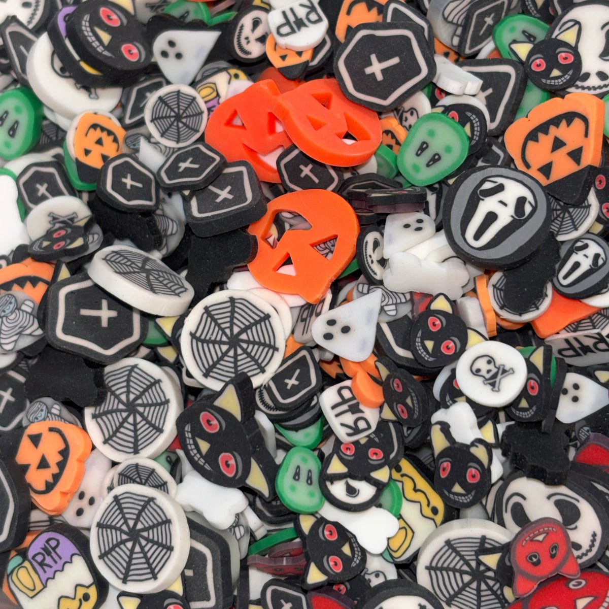 Halloween Mix Polymer Clay Slices