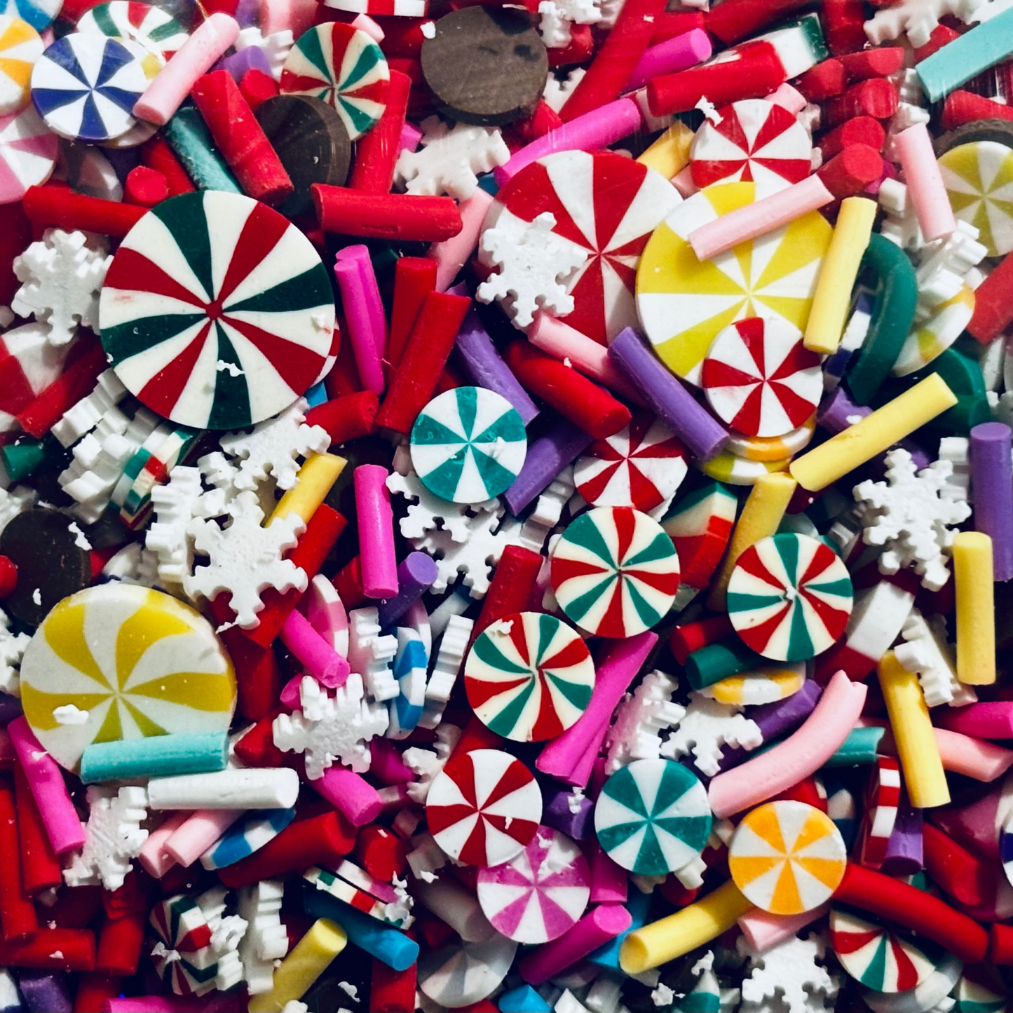 Candyland Polymer Clay Slices