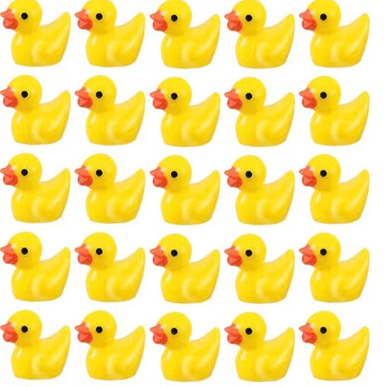 Duckie Shaped Glitter/Charms