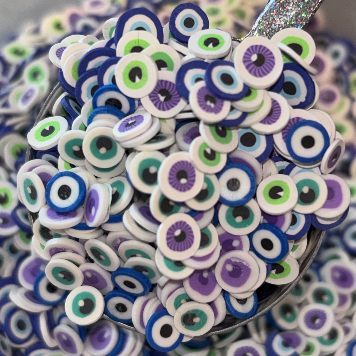 Eyeballs Polymer Clay Slices