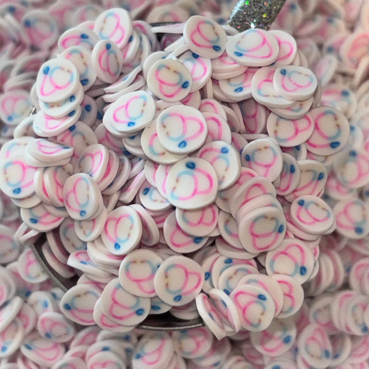 Stethoscope Polymer Clay Slices