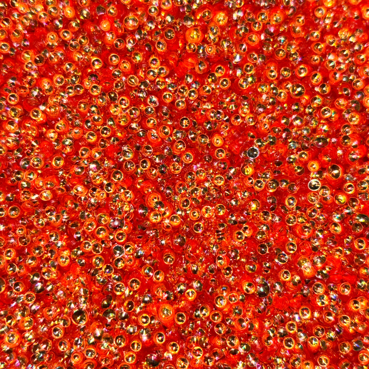 Orange Bubble Glitter