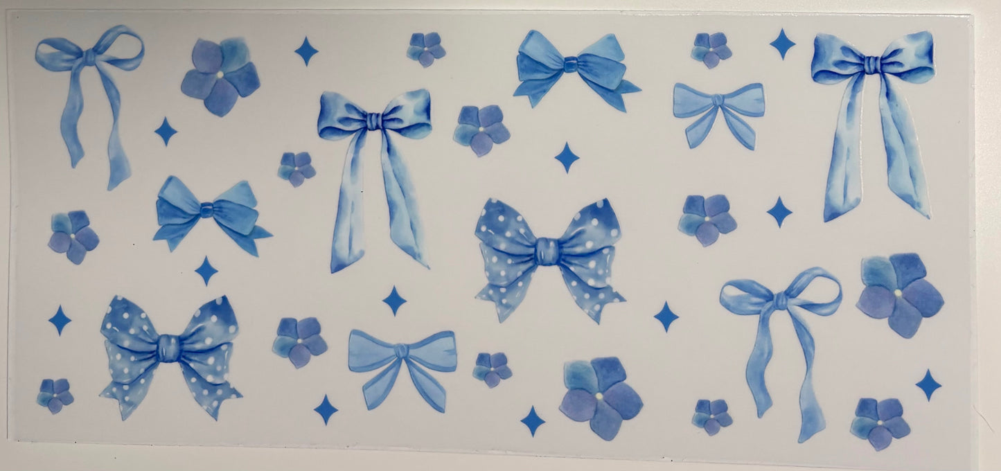 #11 - Blue Bows and Flowers wrap