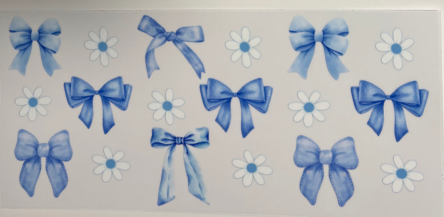 #10 - Blue Bows and Flowers wrap