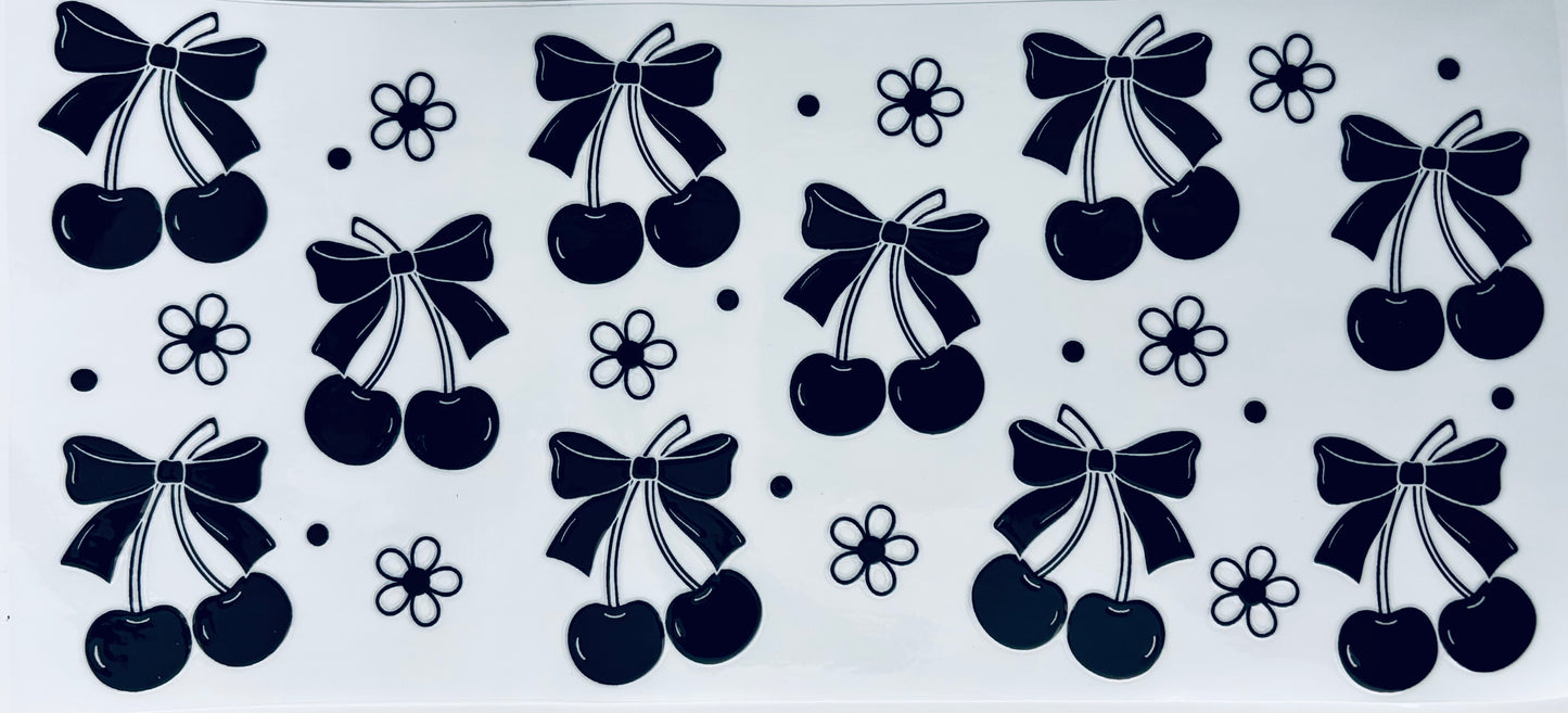 # 217 - Black cherry bows wrap