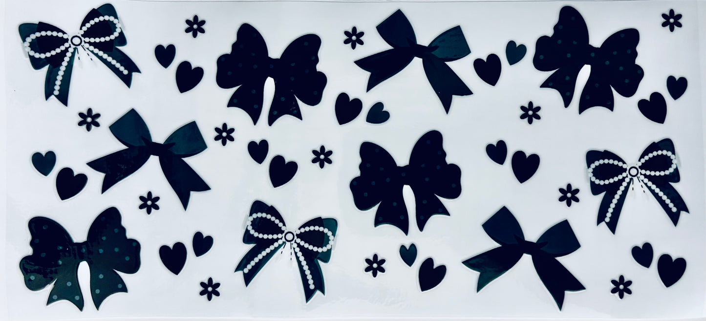# 218 - Black/green bows/hearts wrap