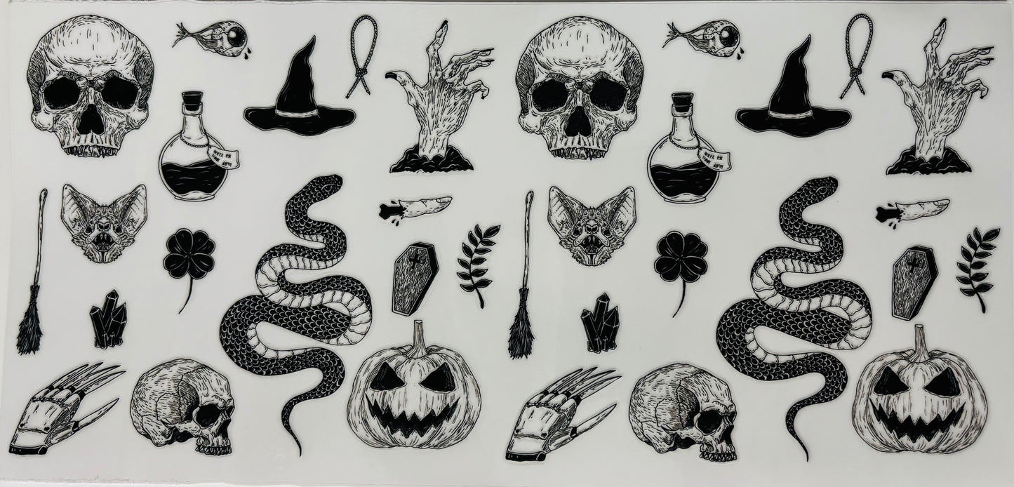 # 215 - Skull and Snakes wrap