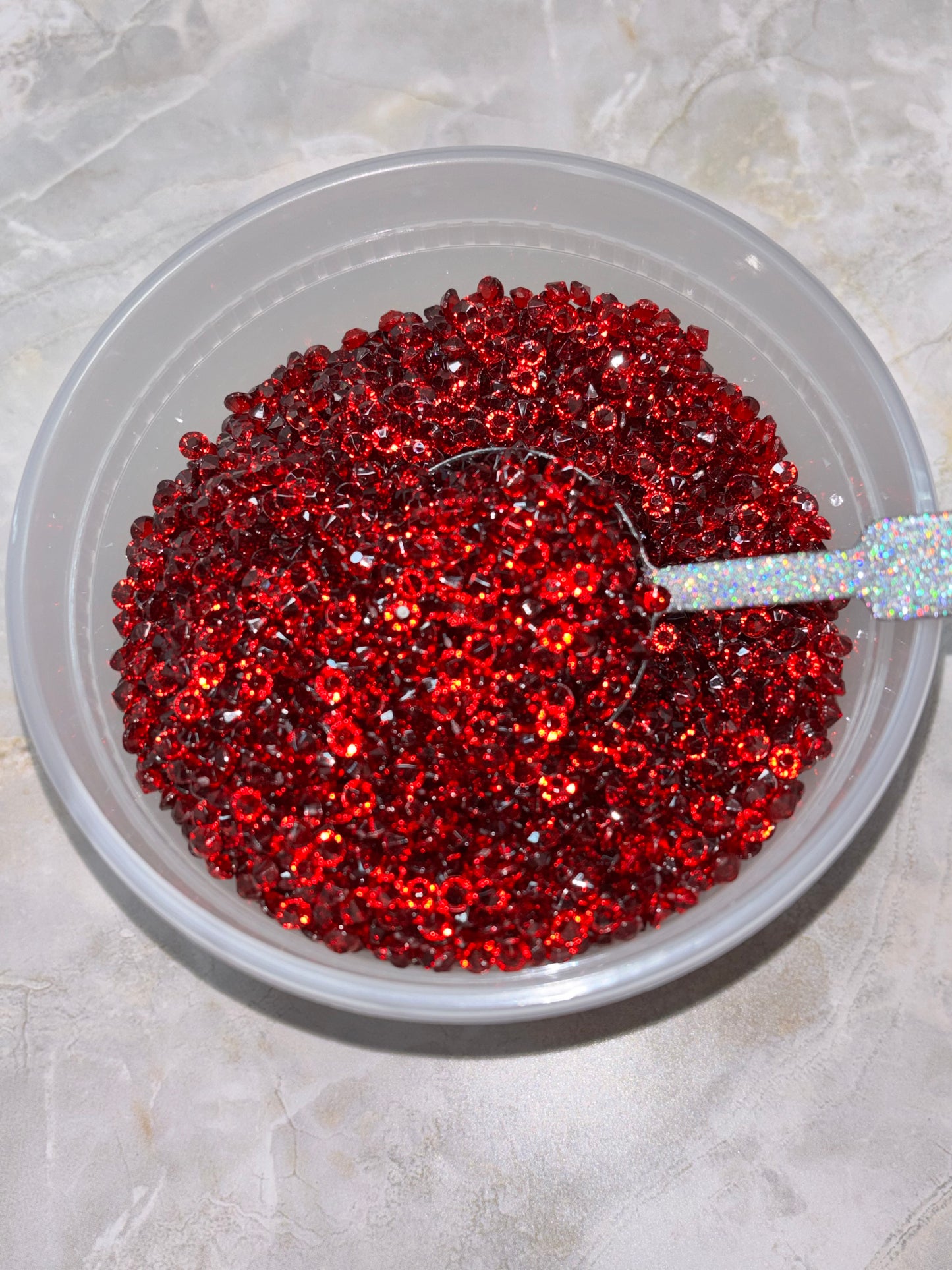 Burgundy Acrylic Diamonds