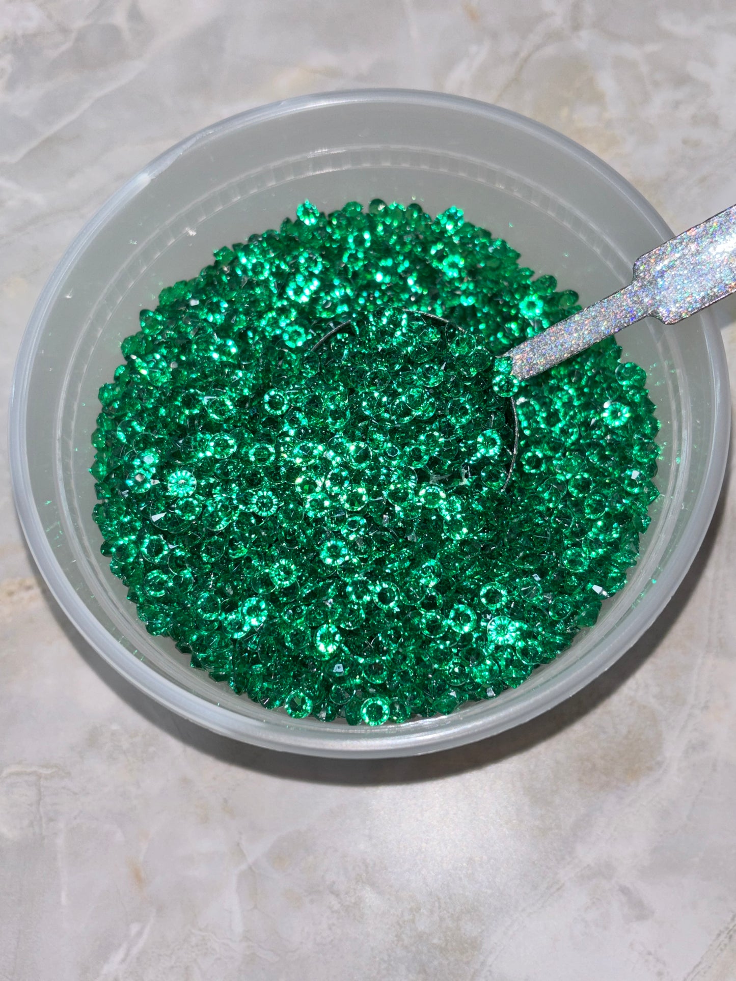 Dark Green Acrylic Diamonds