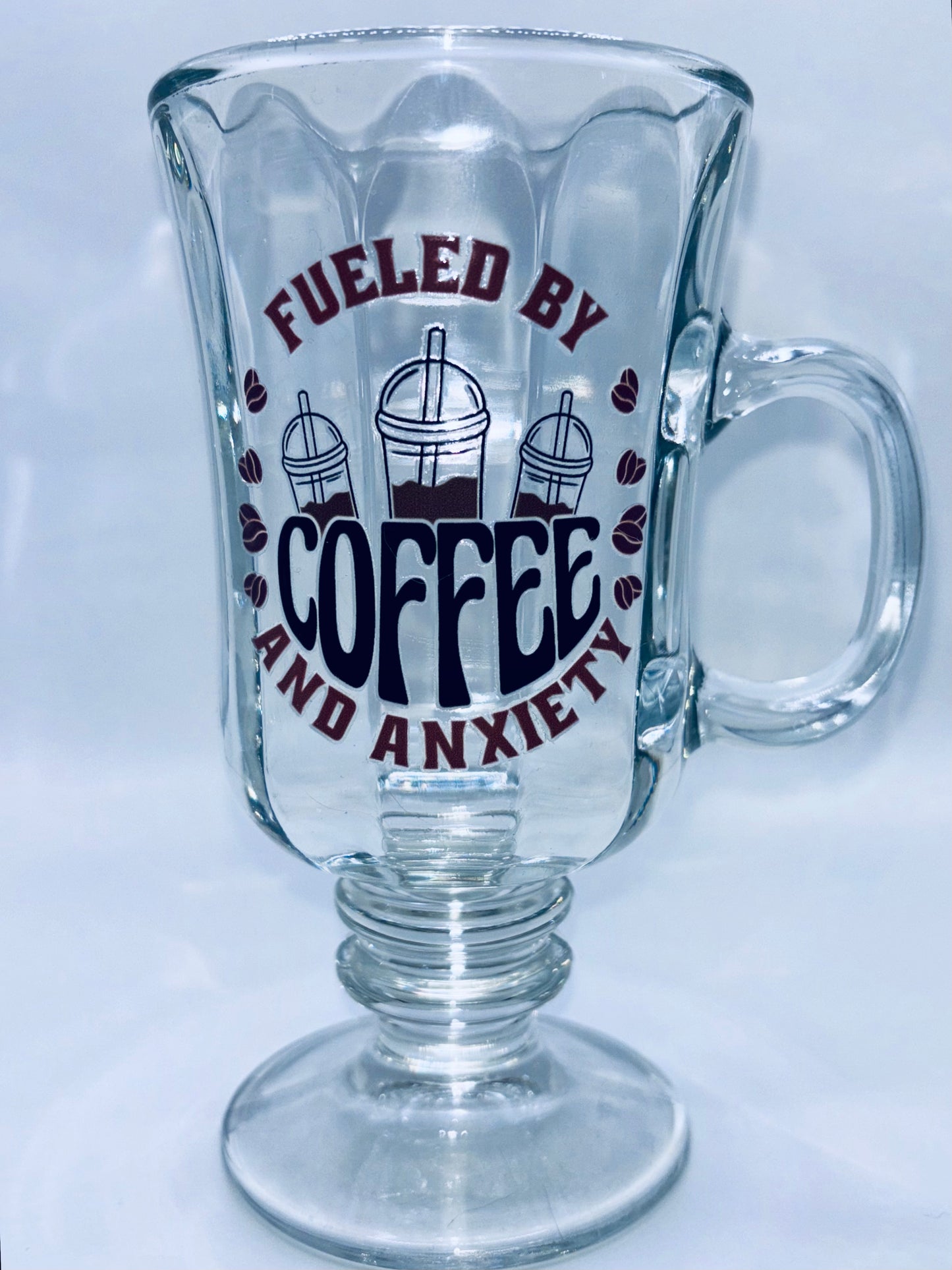 Glass Irish Coffee Mugs (8 oz)