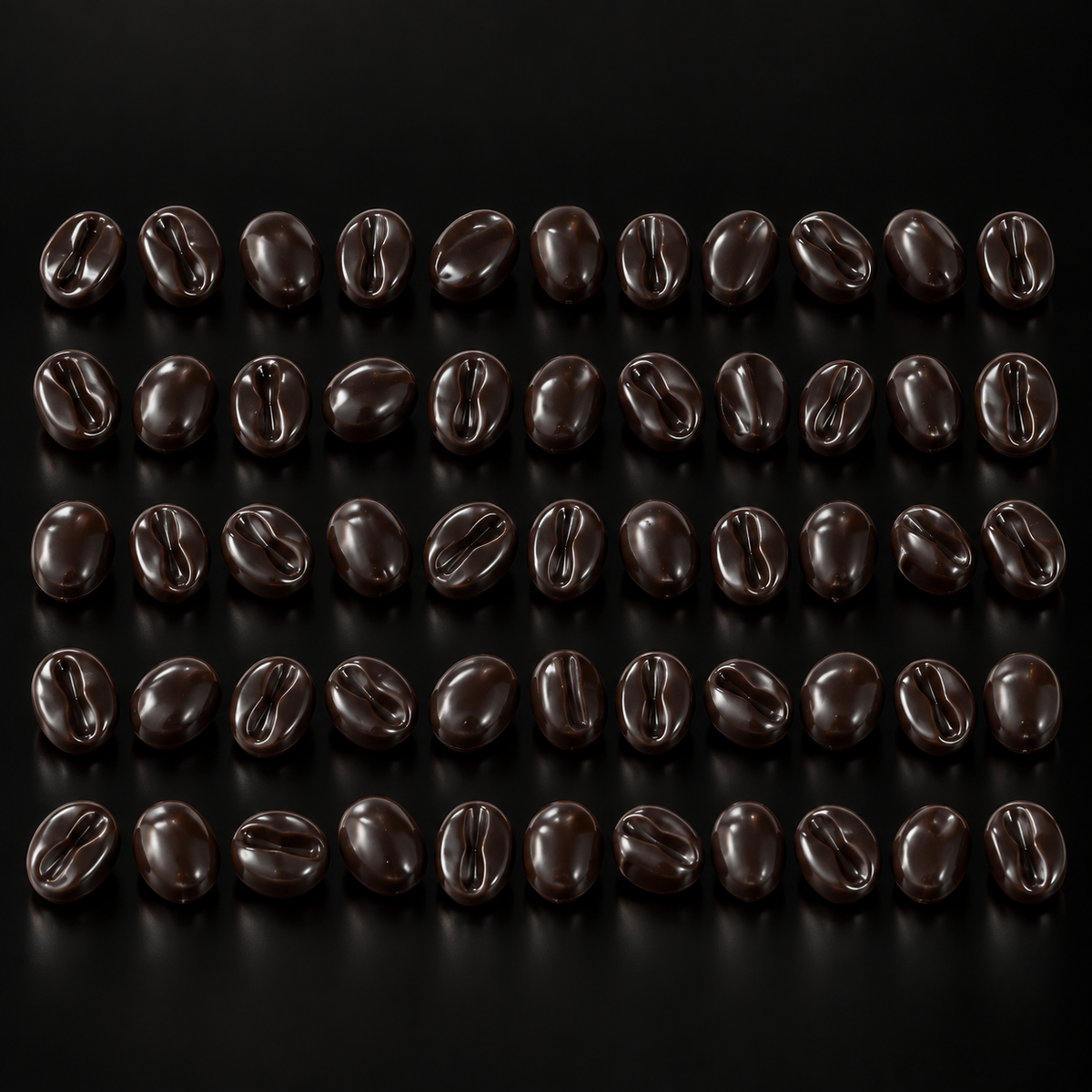 Dark brown faux coffee bean charms for tumbler decorating and DIY crafts