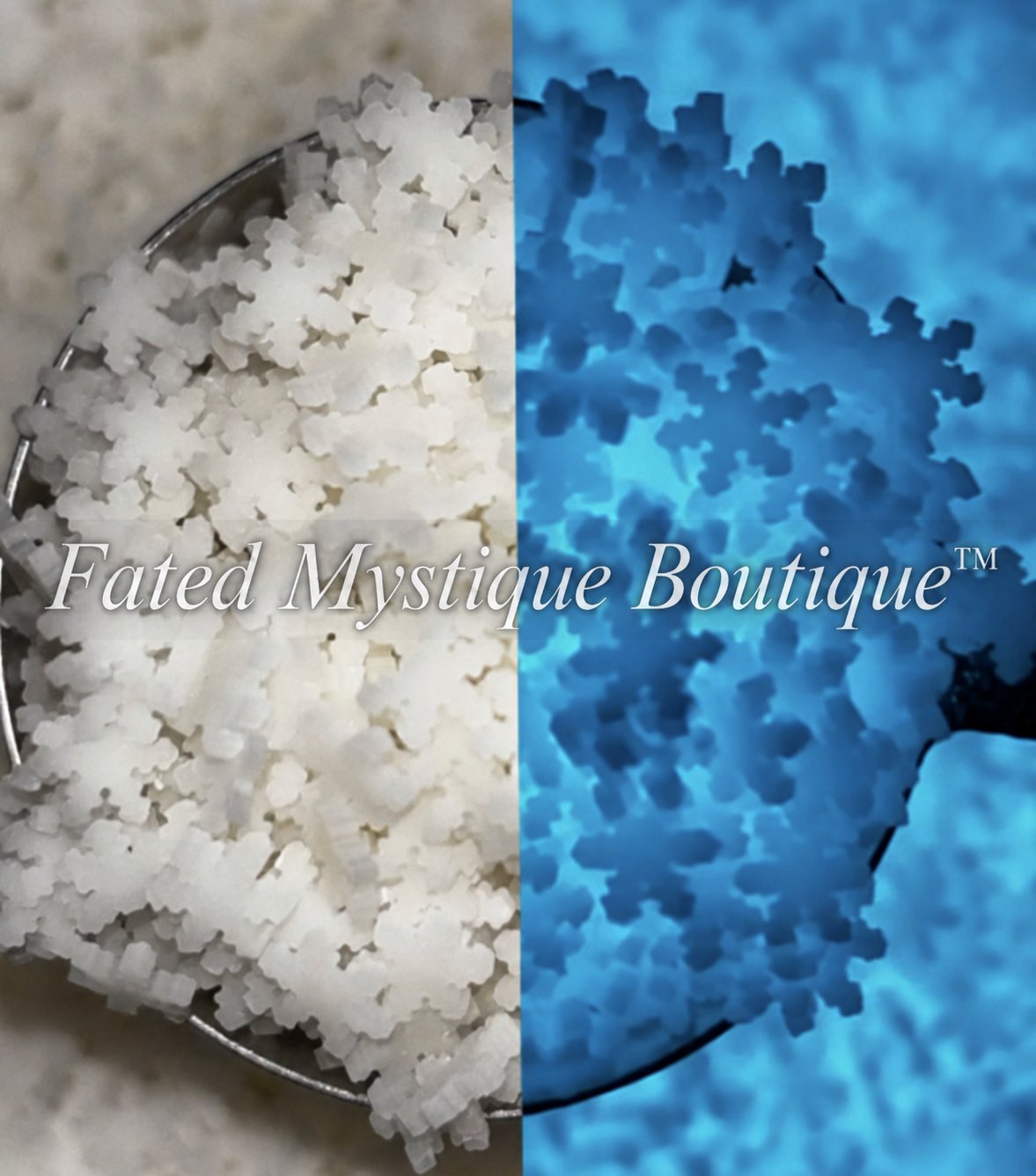Glow Snowflakes Polymer Clay Slices for snow globe tumblers and DIY crafts