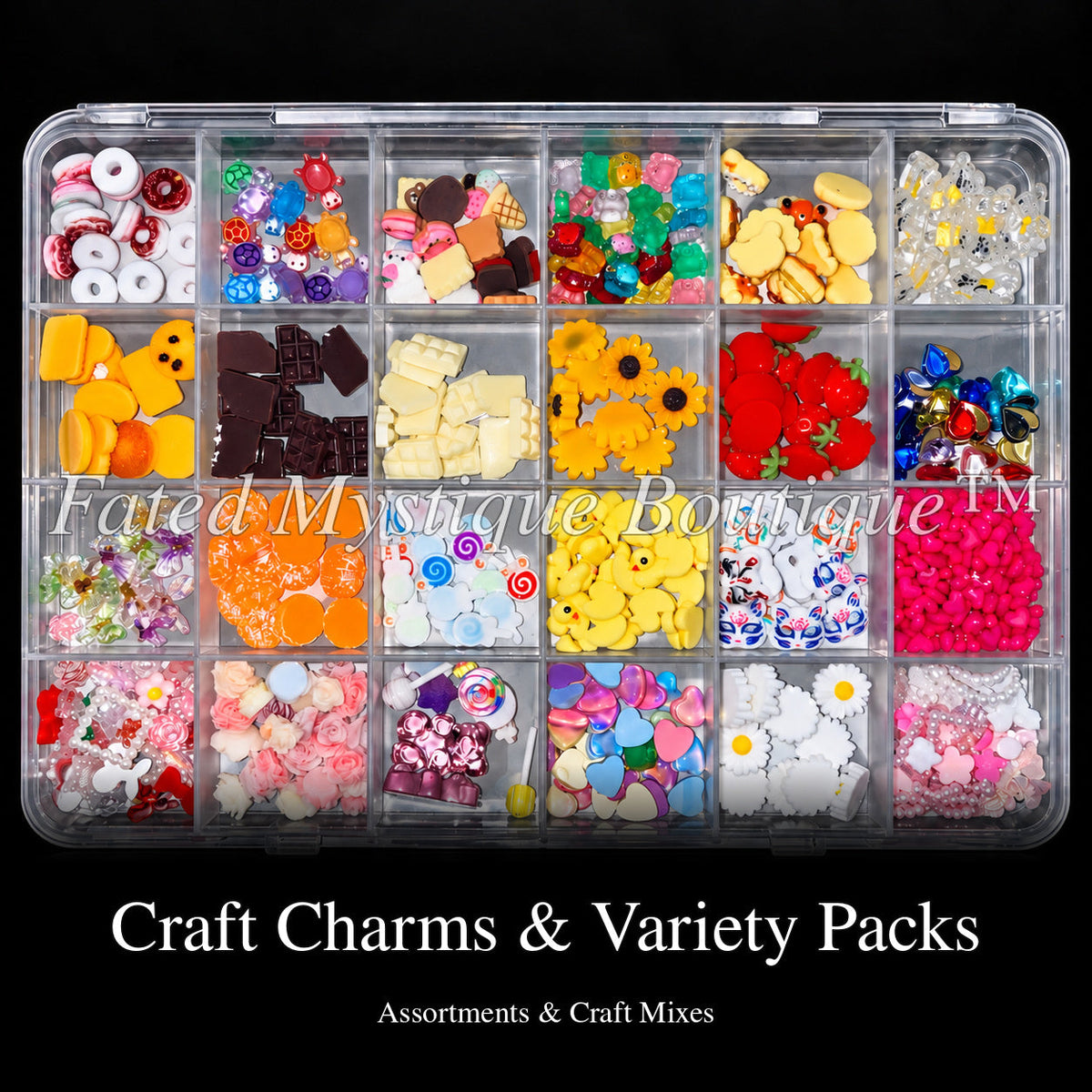 Craft Charms & Variety Packs collection cover with standardized title — Fated Mystique Boutique