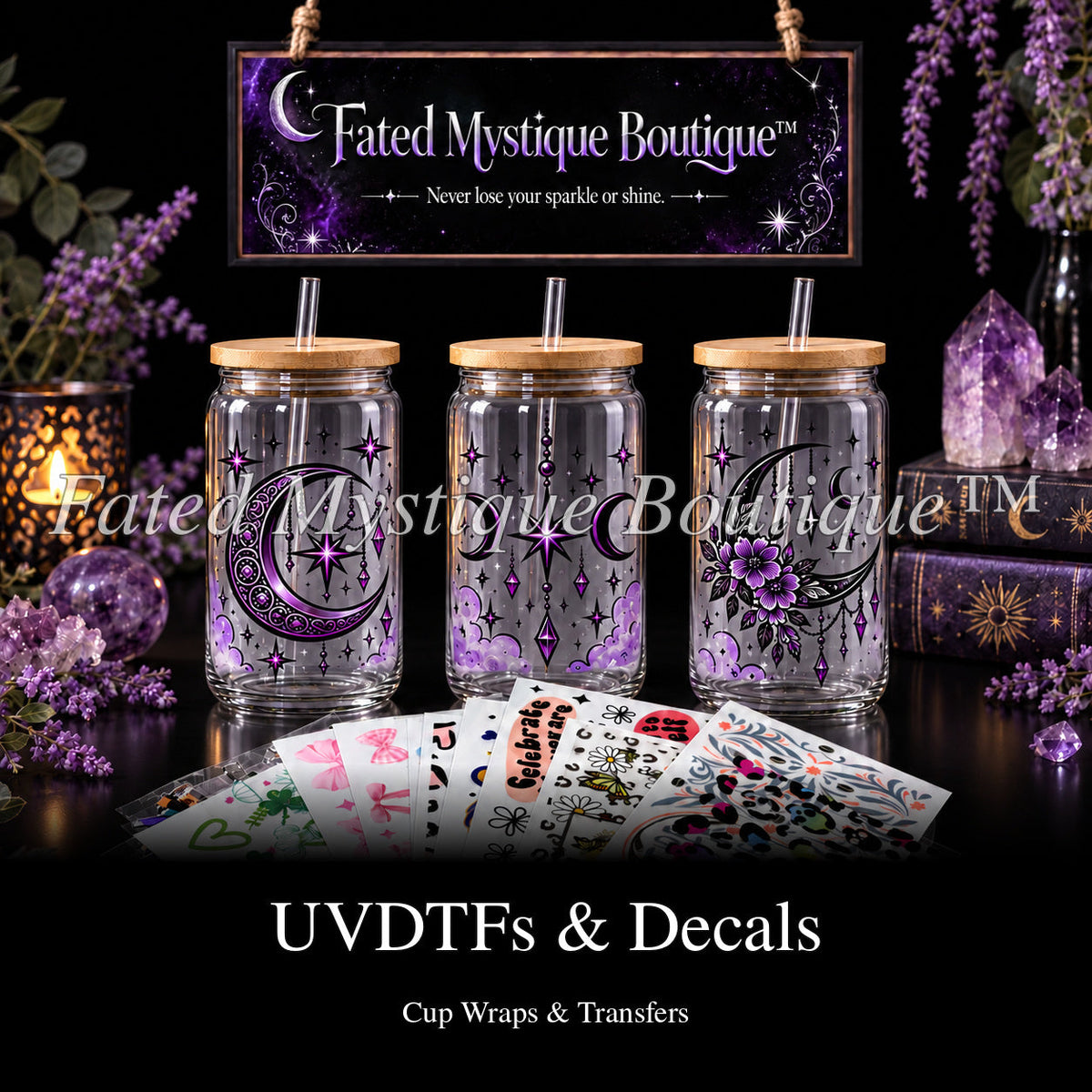 UVDTFs & Decals collection cover with standardized title — Fated Mystique Boutique