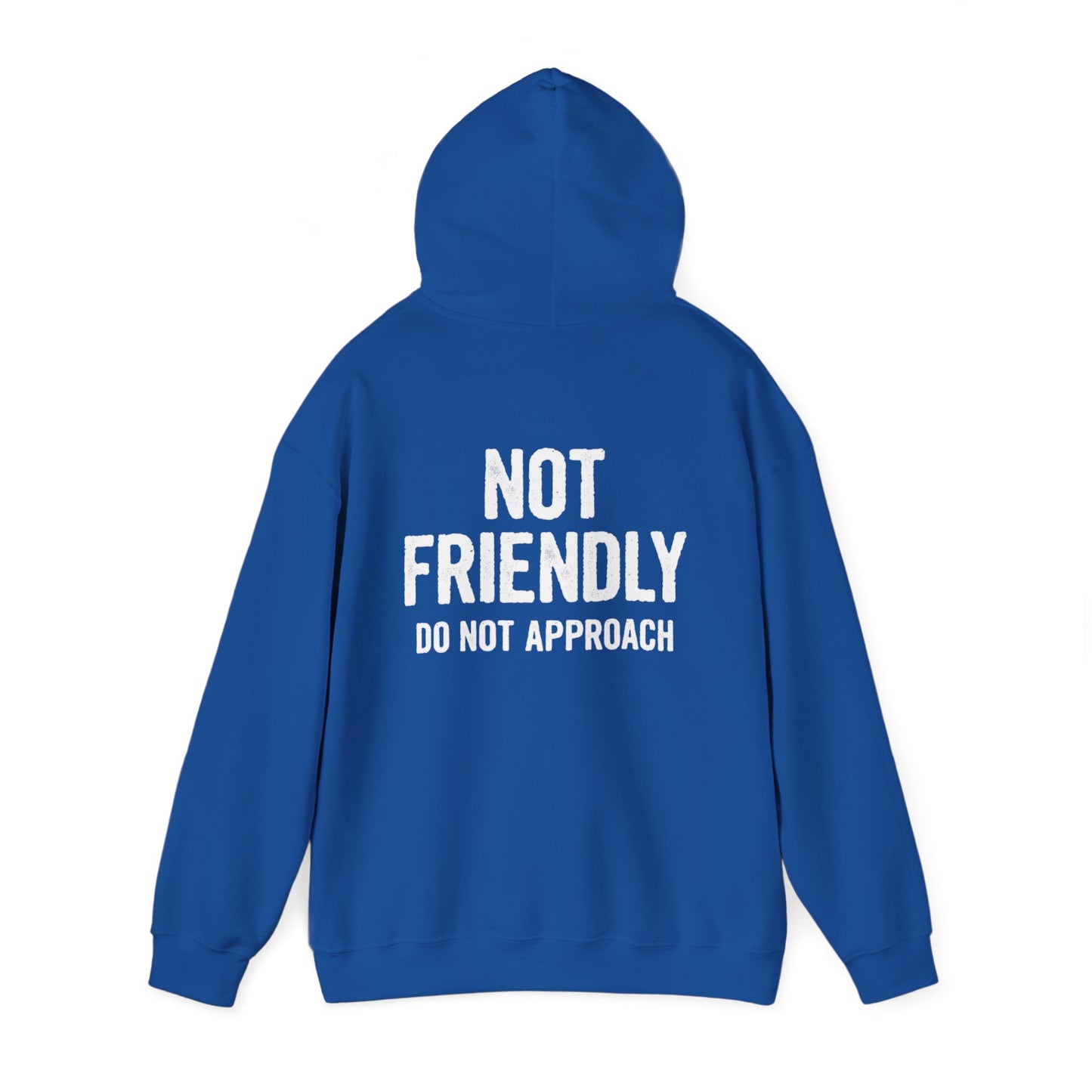 Not Friendly Hoodie — "Not Friendly Do Not Approach" Graphic Hoodie