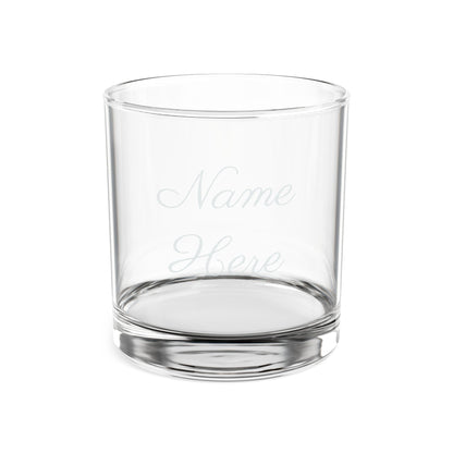 Engraved 10oz Rocks Glass — Personalized Name Whiskey Tumbler