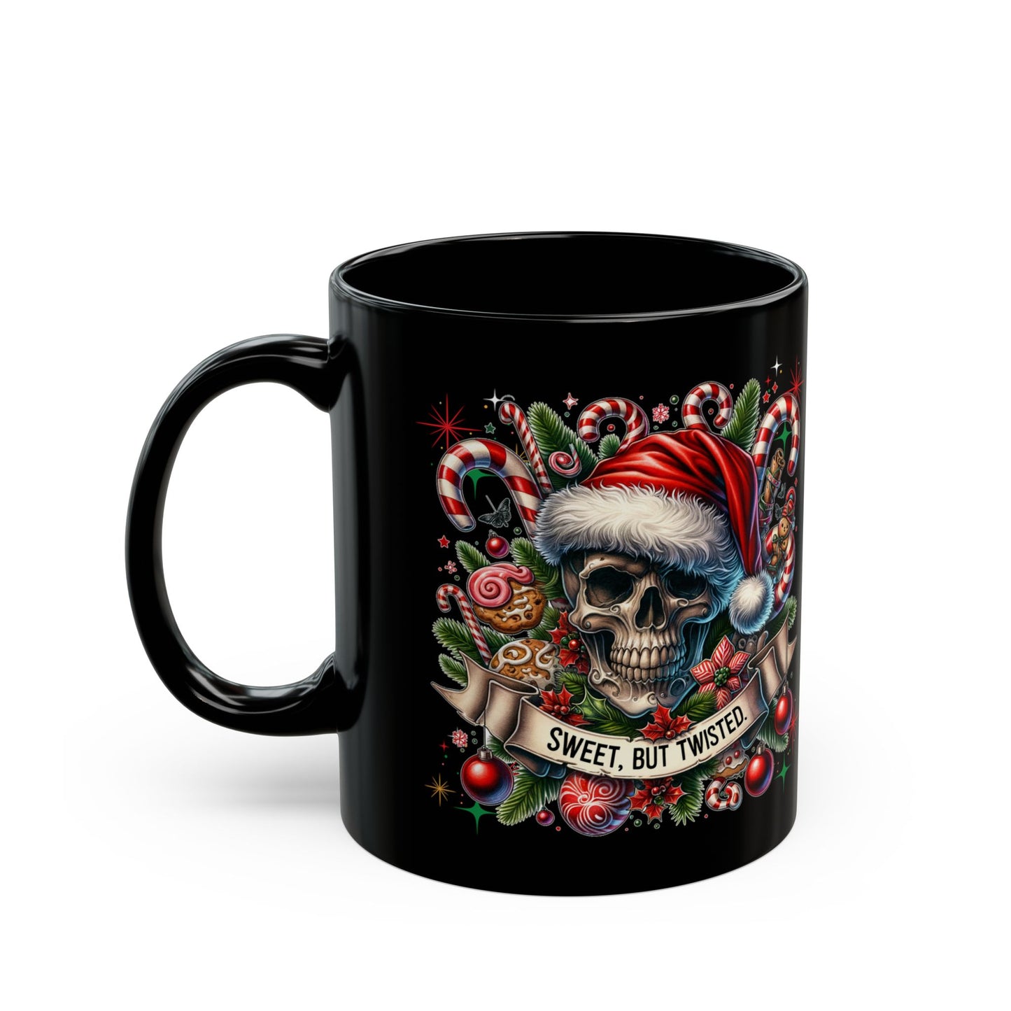 "Sweet, But Twisted" Skull Mug