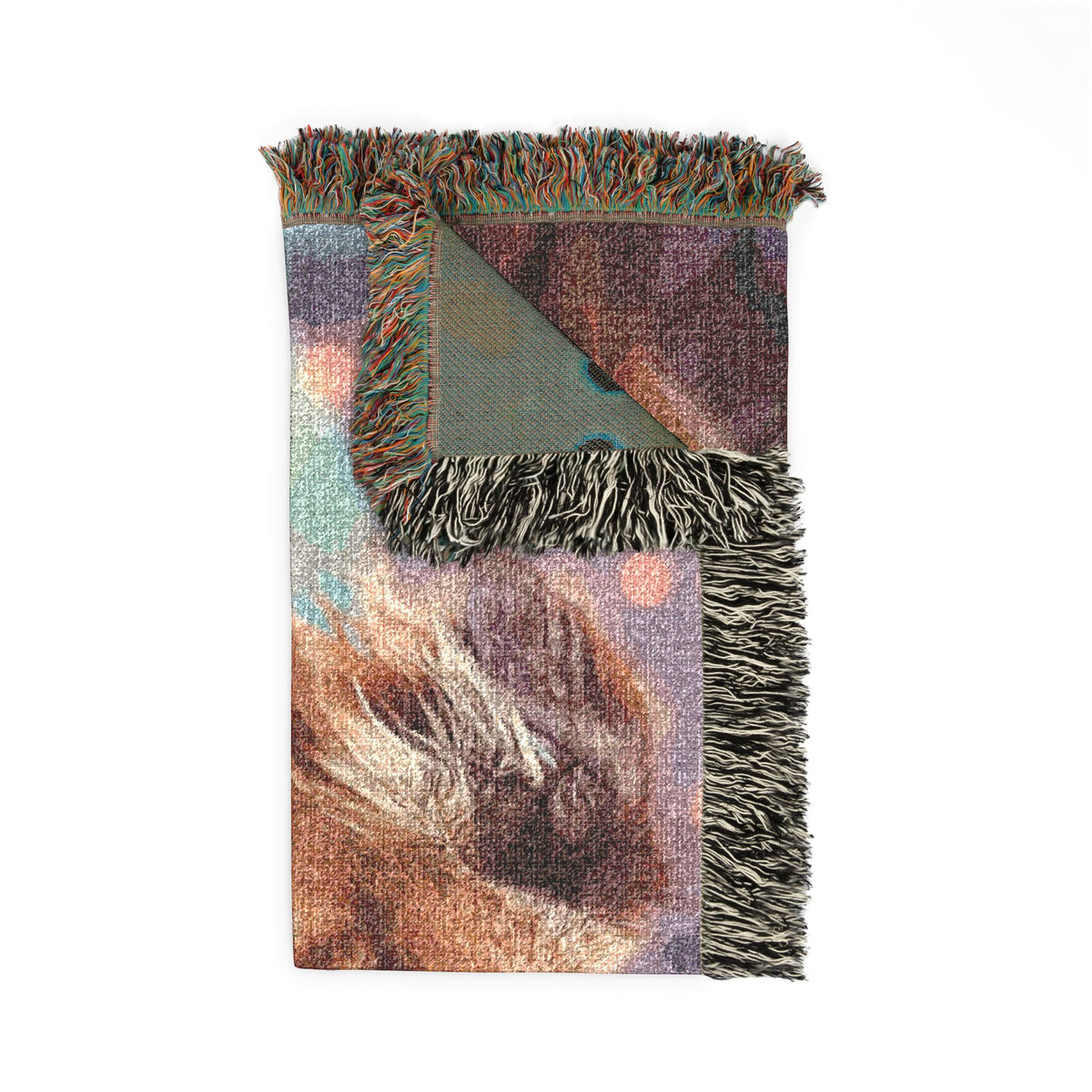 Personalized Woven Blanket — Custom Photo & Name Throw