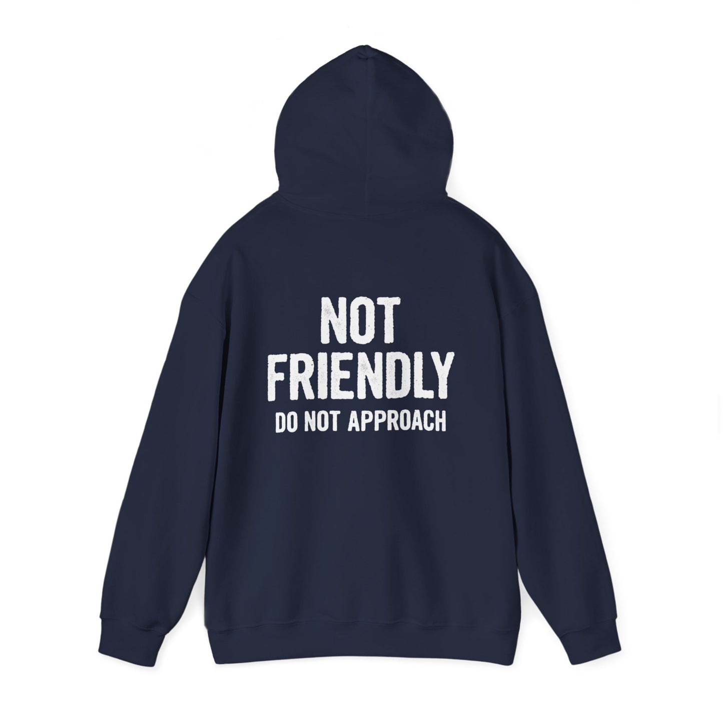 Not Friendly Hoodie — "Not Friendly Do Not Approach" Graphic Hoodie