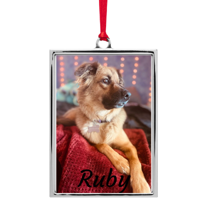 Custom Photo Portrait Ornament — Personalized Keepsake Frame