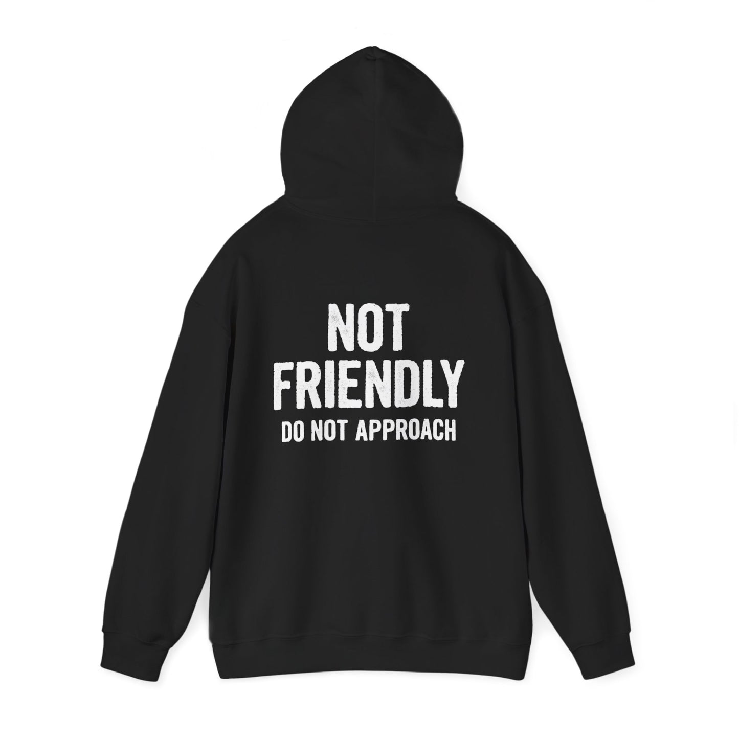 Not Friendly Hoodie — "Not Friendly Do Not Approach" Graphic Hoodie