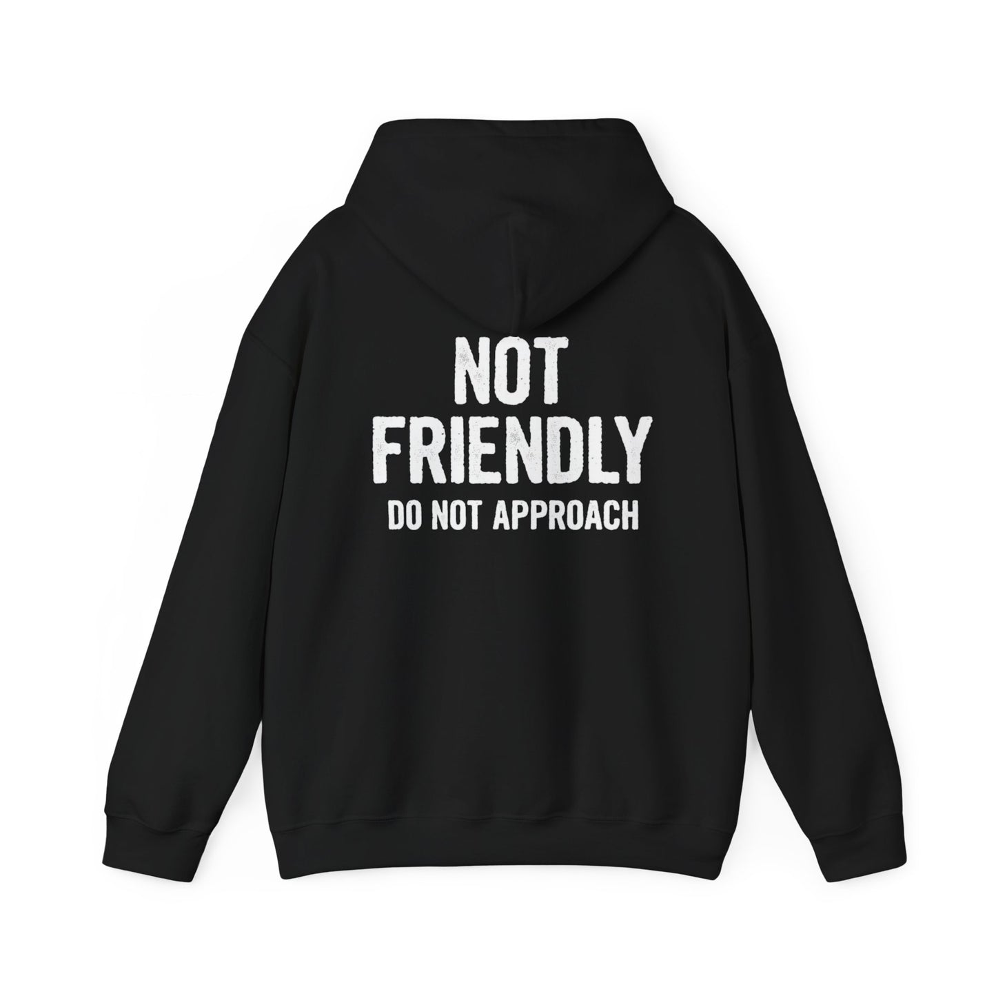Not Friendly Hoodie — "Not Friendly Do Not Approach" Graphic Hoodie