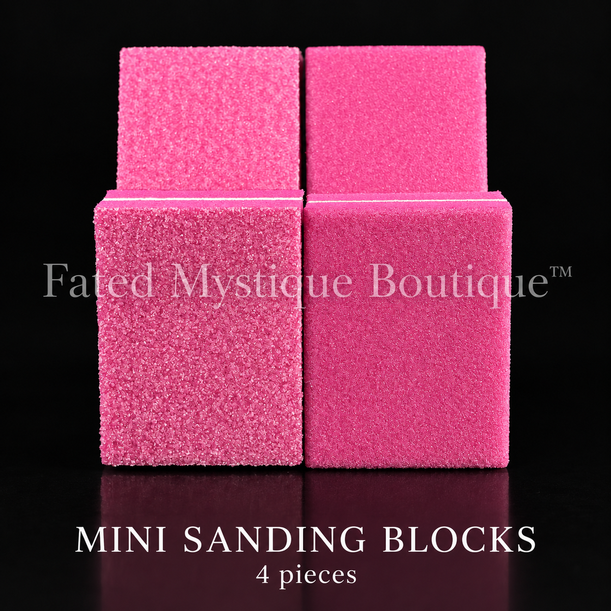 4 Mini Sanding Blocks, 4 pieces, professional product display — Fated Mystique Boutique