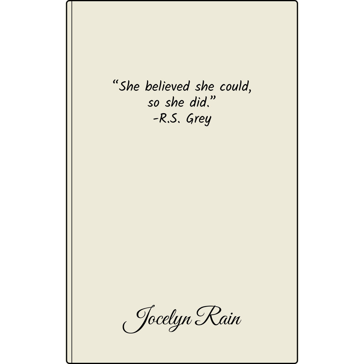 Engravable Vegan Leather Journal — Personalized Custom Text & Name