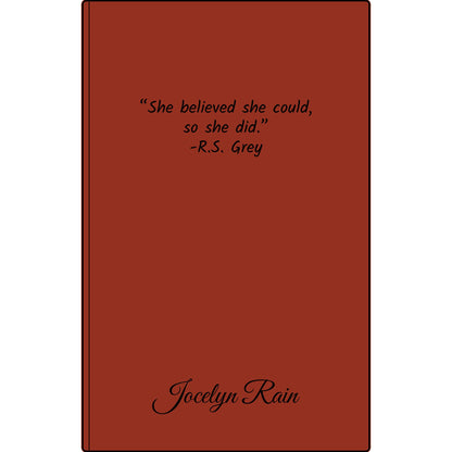 Engravable Vegan Leather Journal — Personalized Custom Text & Name