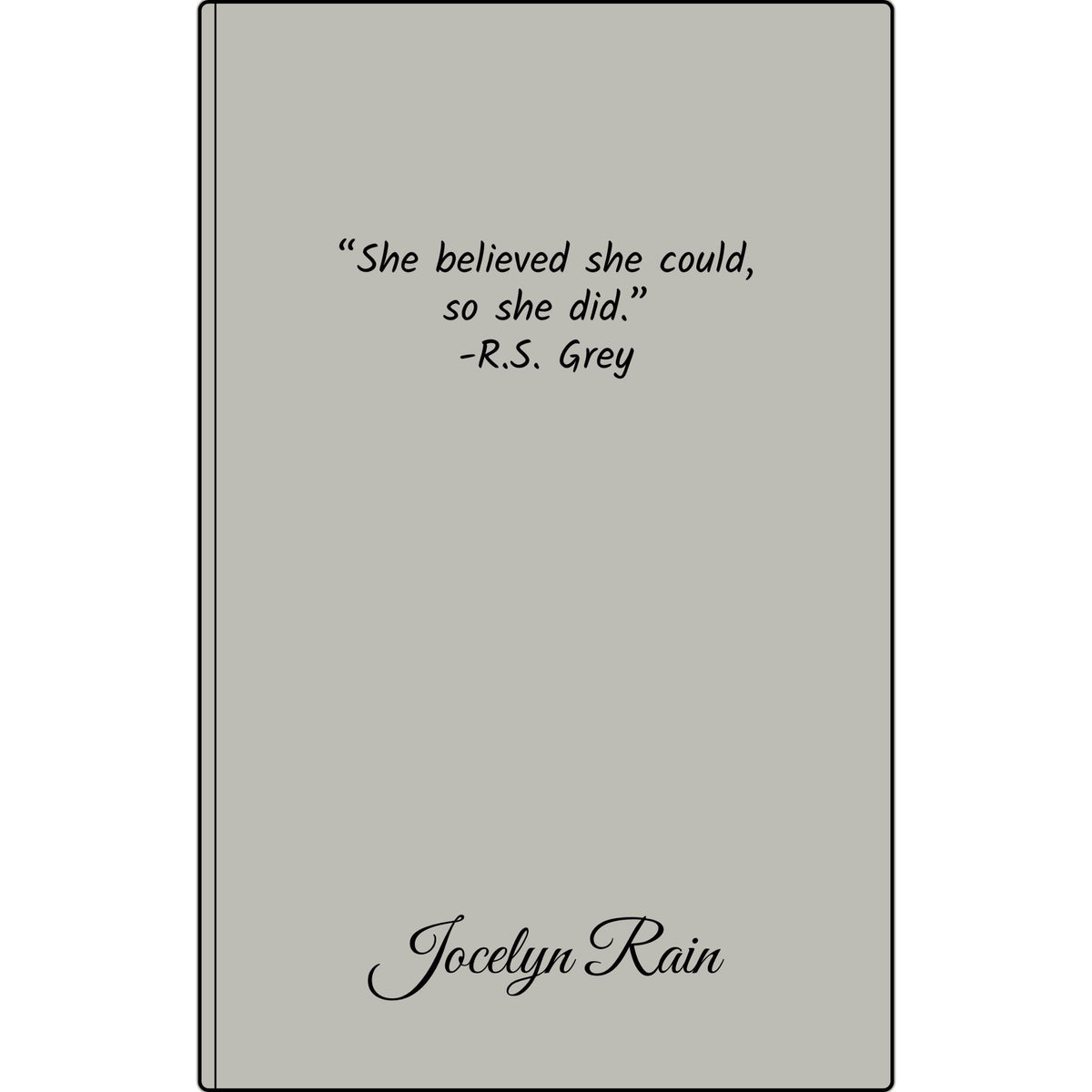 Engravable Vegan Leather Journal — Personalized Custom Text & Name
