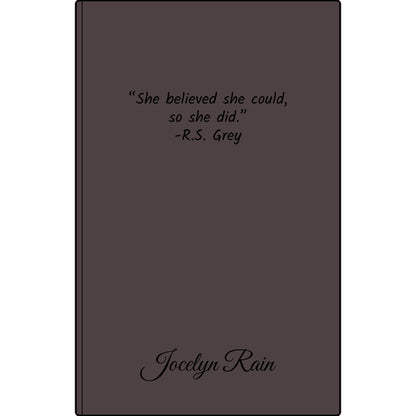 Engravable Vegan Leather Journal — Personalized Custom Text & Name