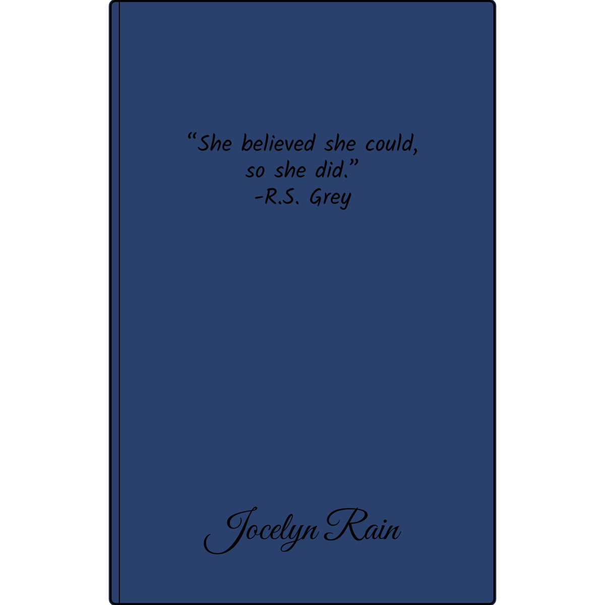 Engravable Vegan Leather Journal — Personalized Custom Text & Name
