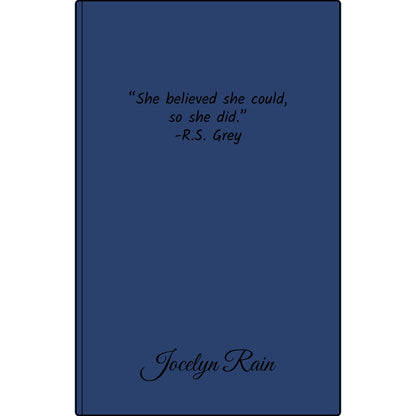 Engravable Vegan Leather Journal — Personalized Custom Text & Name