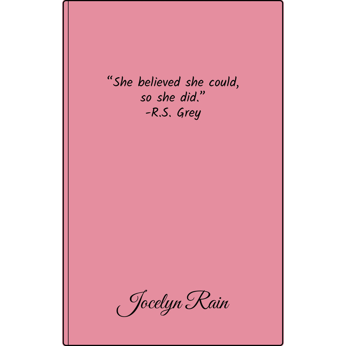 Engravable Vegan Leather Journal — Personalized Custom Text & Name