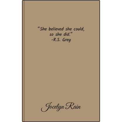 Engravable Vegan Leather Journal — Personalized Custom Text & Name
