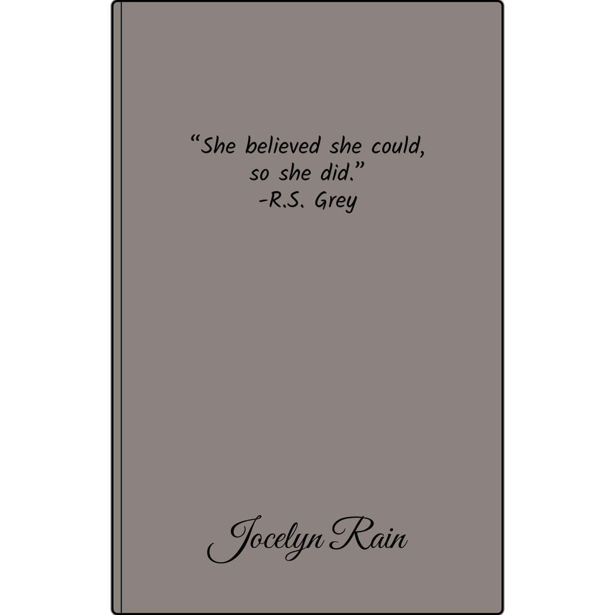Engravable Vegan Leather Journal — Personalized Custom Text & Name