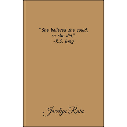Engravable Vegan Leather Journal — Personalized Custom Text & Name