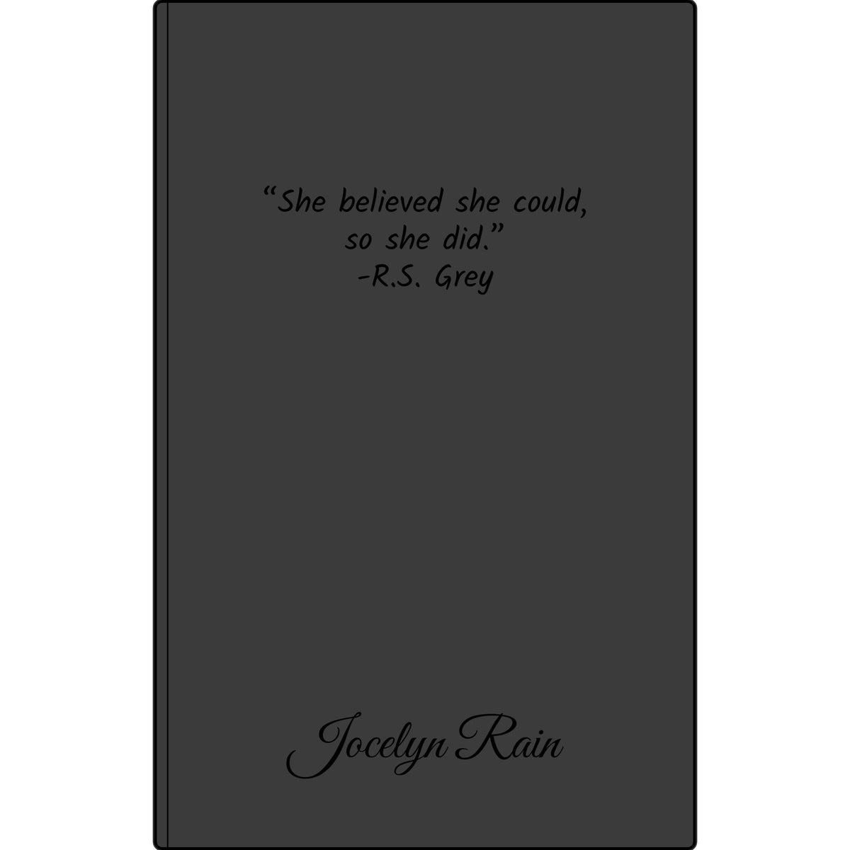 Engravable Vegan Leather Journal — Personalized Custom Text & Name