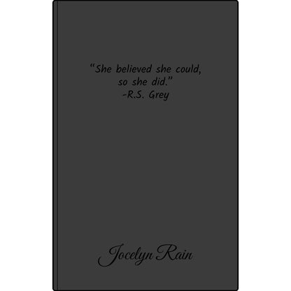 Engravable Vegan Leather Journal — Personalized Custom Text & Name