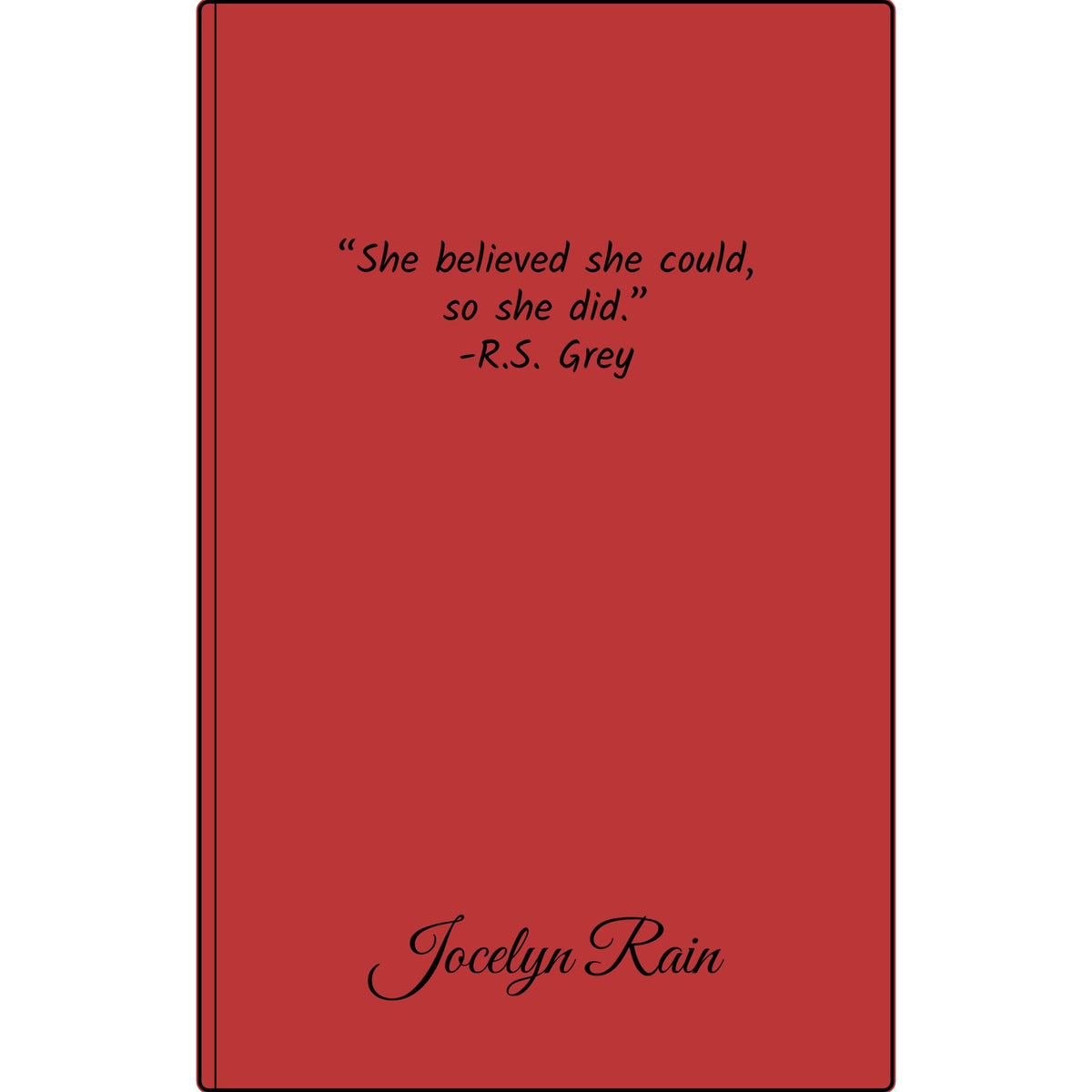 Engravable Vegan Leather Journal — Personalized Custom Text & Name