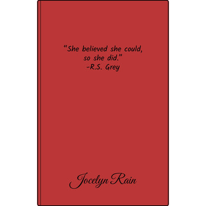 Engravable Vegan Leather Journal — Personalized Custom Text & Name