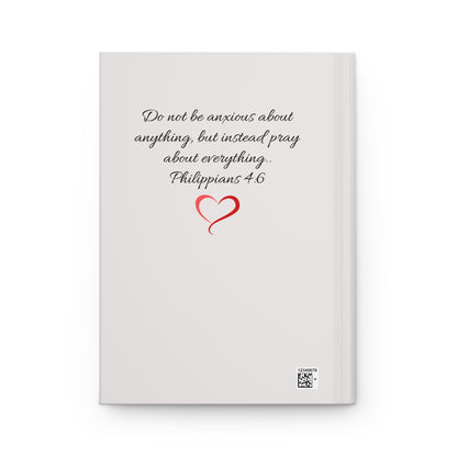 Dear God Personalized Prayer Journal, Custom Prayer Notebook, Prayer Diary, Faith Journal, Gifts for Men and Women, Lined Prayer & Devotional Notebook (Philippians 4:6)