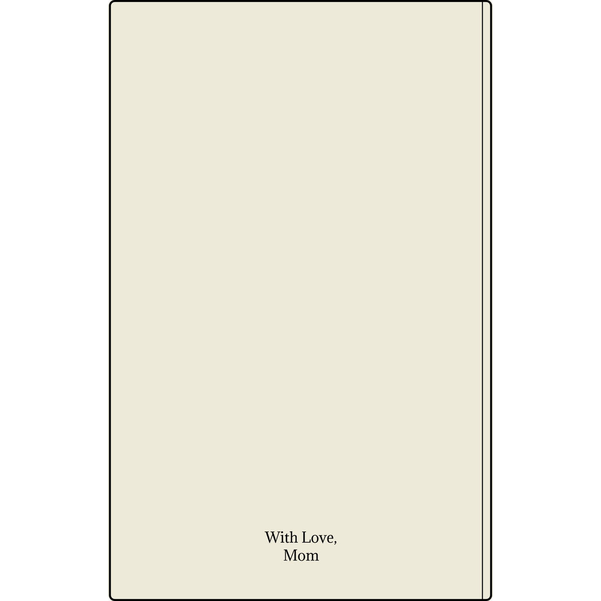 Engravable Vegan Leather Journal — Personalized Custom Text & Name