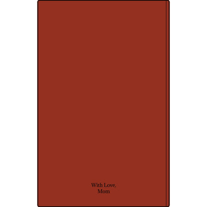 Engravable Vegan Leather Journal — Personalized Custom Text & Name