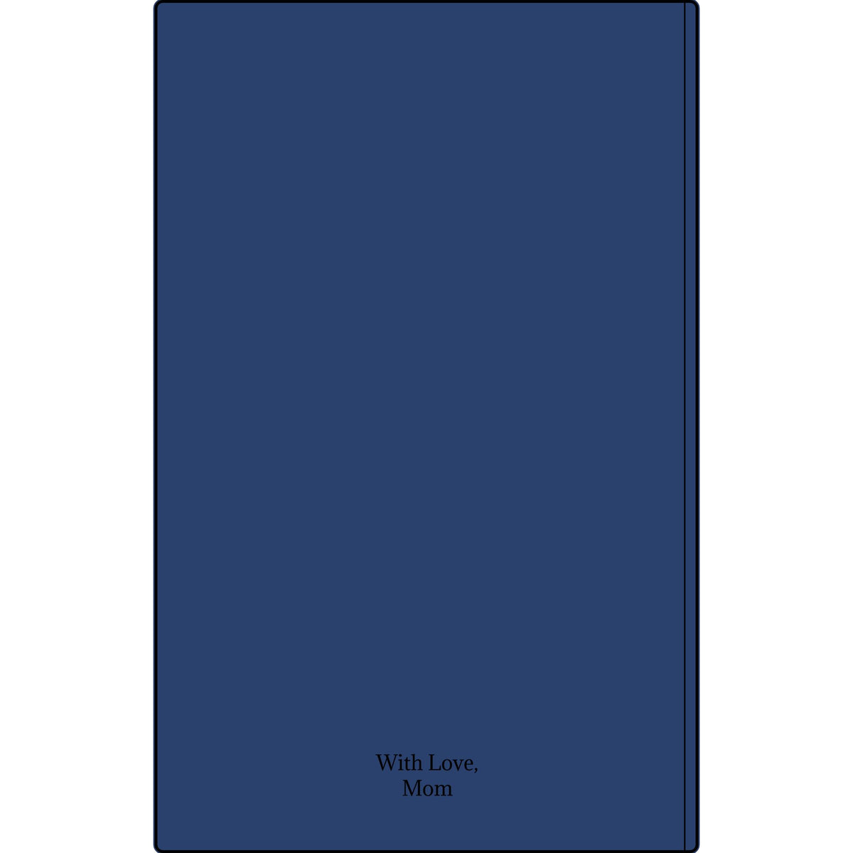 Engravable Vegan Leather Journal — Personalized Custom Text & Name