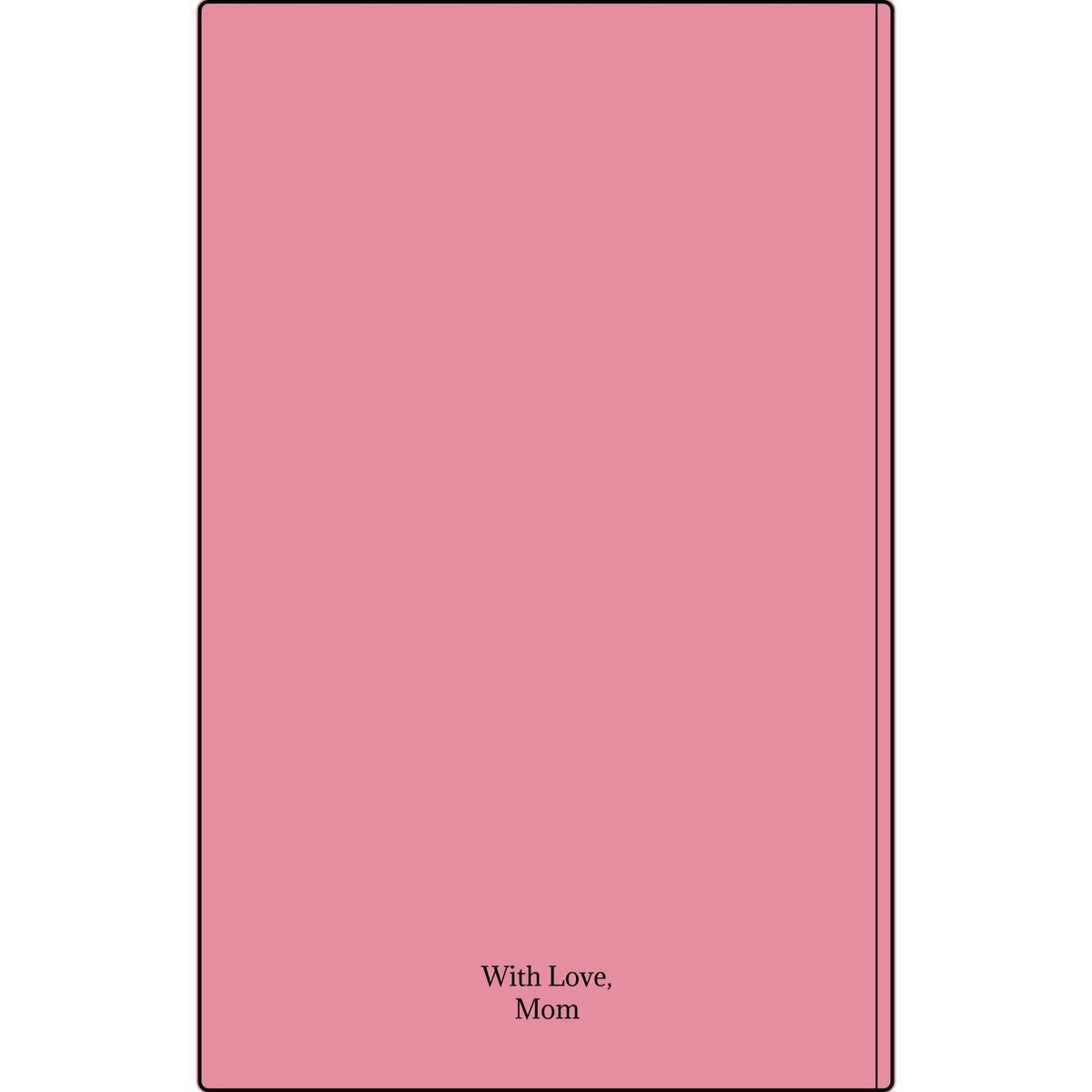 Engravable Vegan Leather Journal — Personalized Custom Text & Name