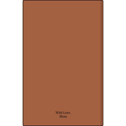 Engravable Vegan Leather Journal — Personalized Custom Text & Name