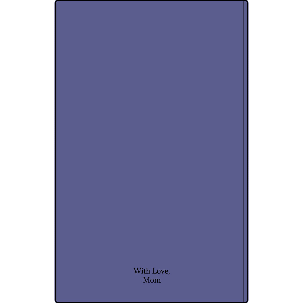 Engravable Vegan Leather Journal — Personalized Custom Text & Name