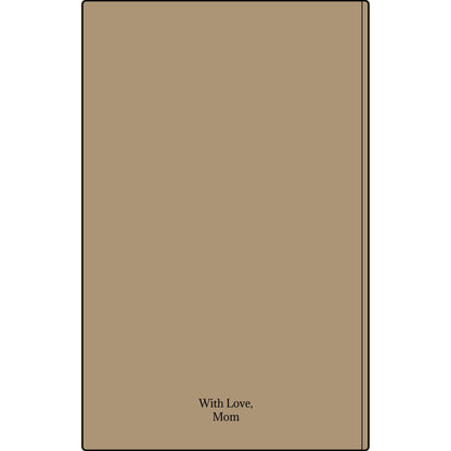 Engravable Vegan Leather Journal — Personalized Custom Text & Name